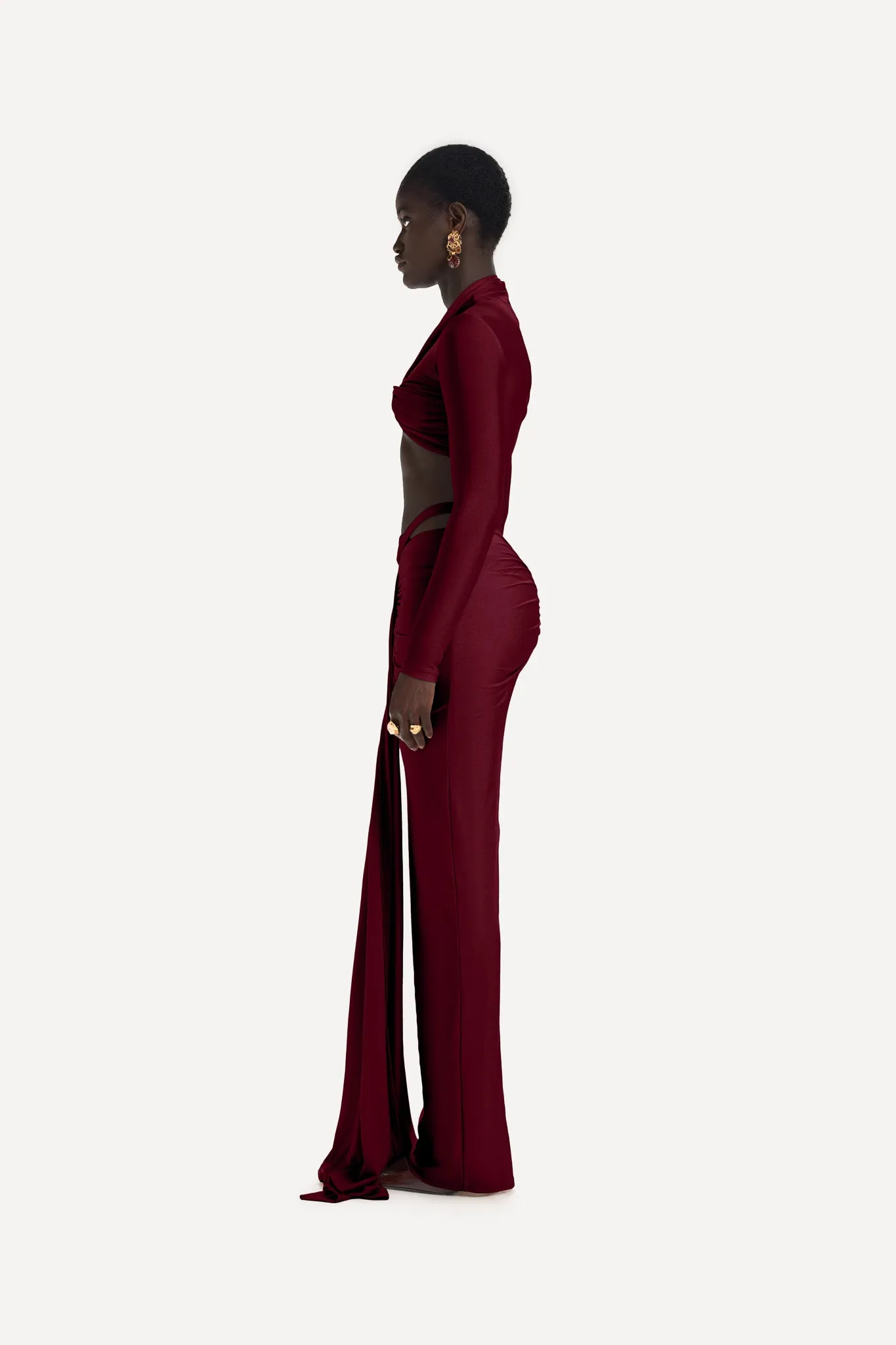 Kesh Maxi Skirt - Fine Wine