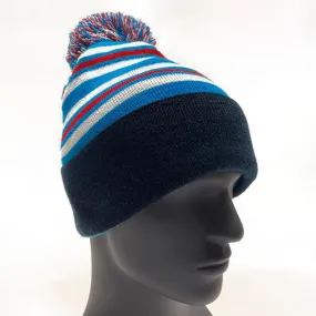 Knitted Bobble Beanie (Fleece Lining)