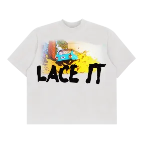 LACE IT COVER TEE - WHITE