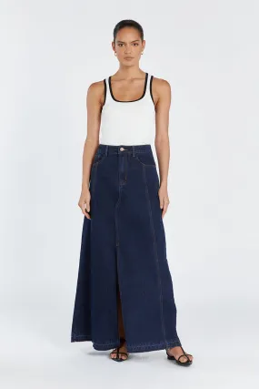 LENNON INDIGO DENIM MAXI SKIRT