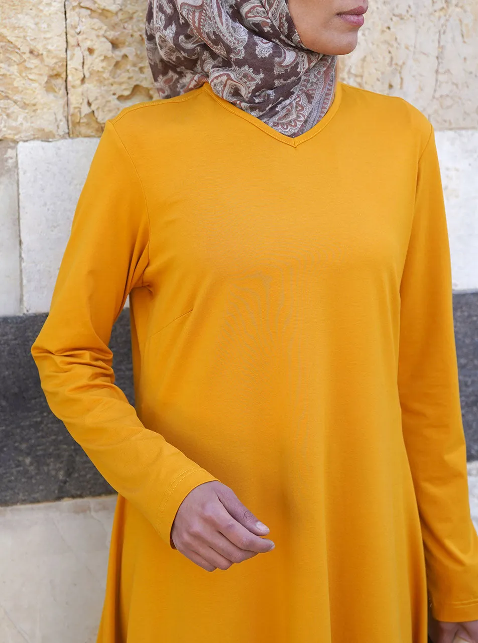 Lightweight Flared Jersey Tunic