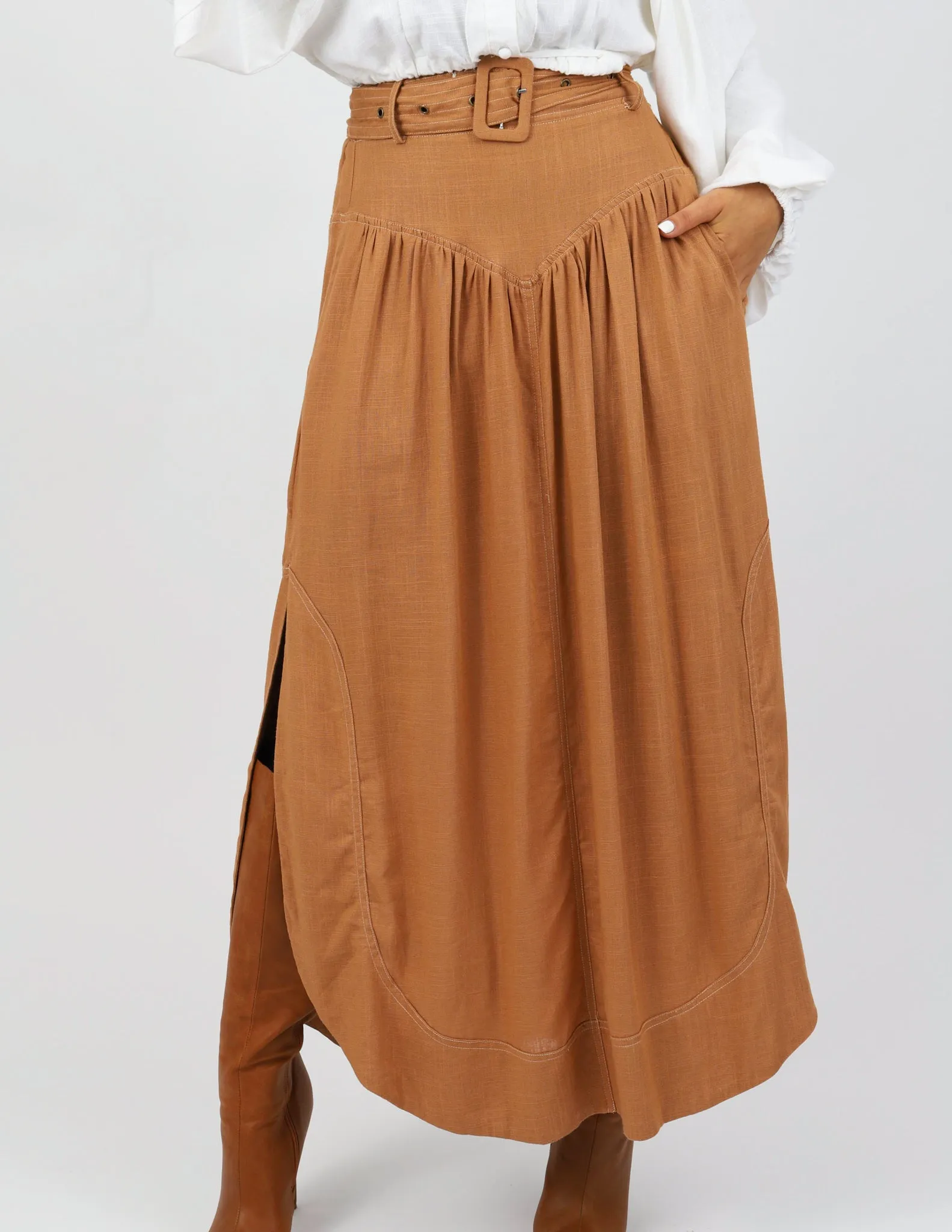 Linen Loop Skirt