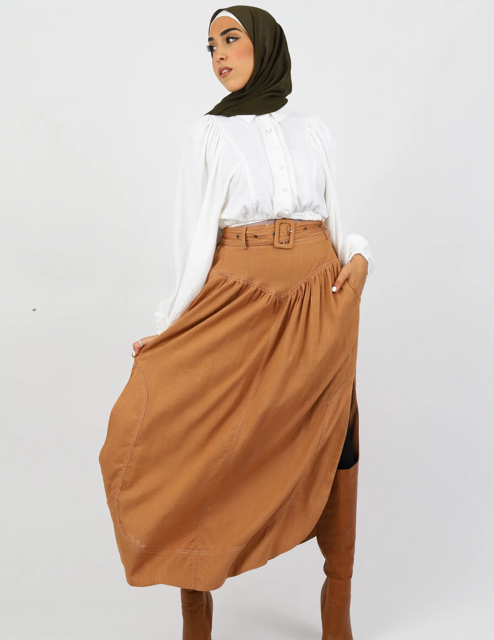 Linen Loop Skirt