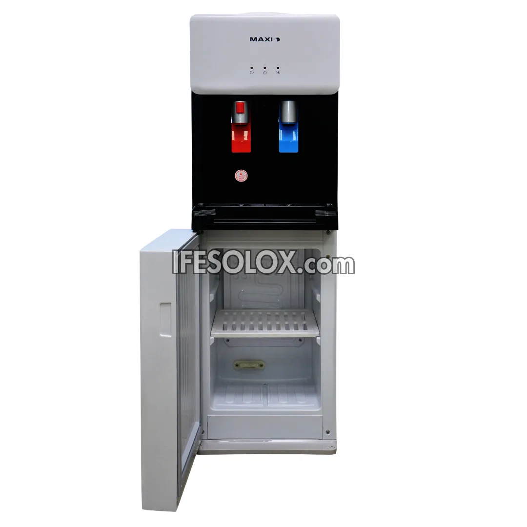 MAXI 1675S-B Water Dispenser with 2 Faucets and Refrigerator - Brand New