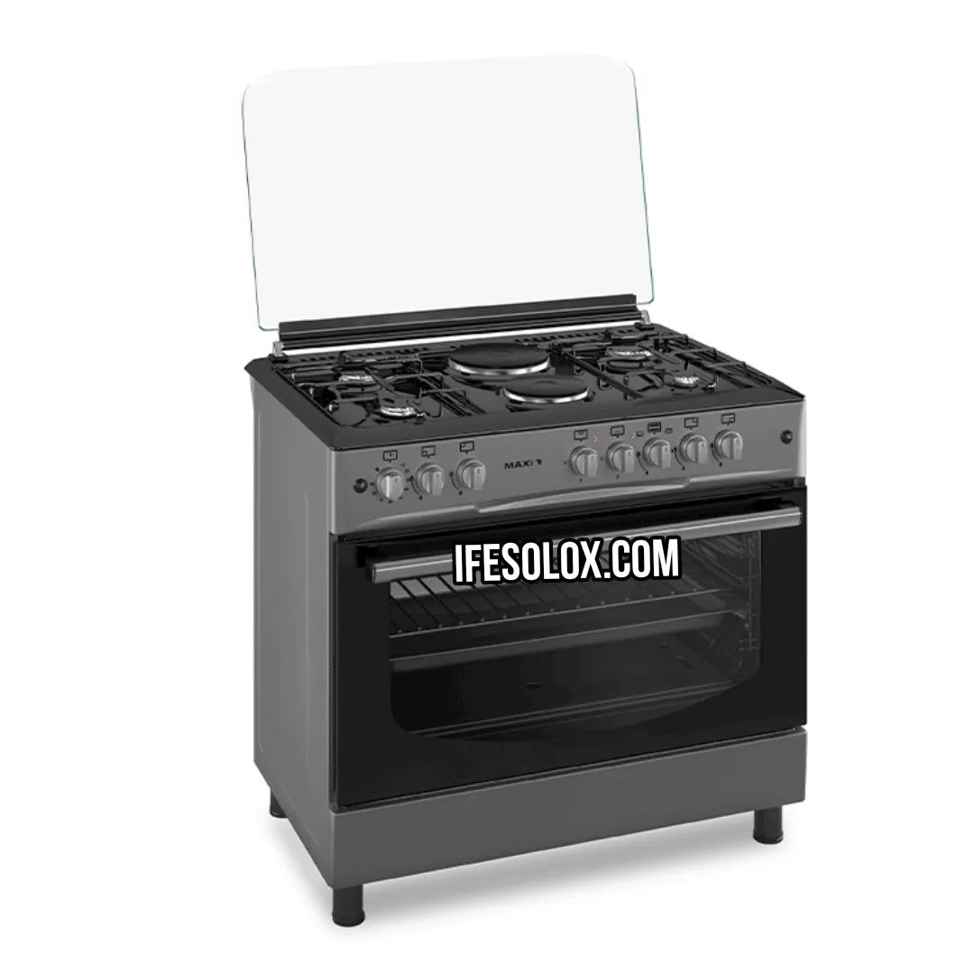 MAXI 60x90 (4 2) Oven Gas Cooker with 4 Gas Burners and 2 Electric Plates - Brand New