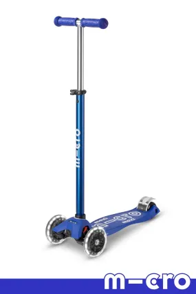 Micro Maxi Deluxe LED Blue/White Scooter