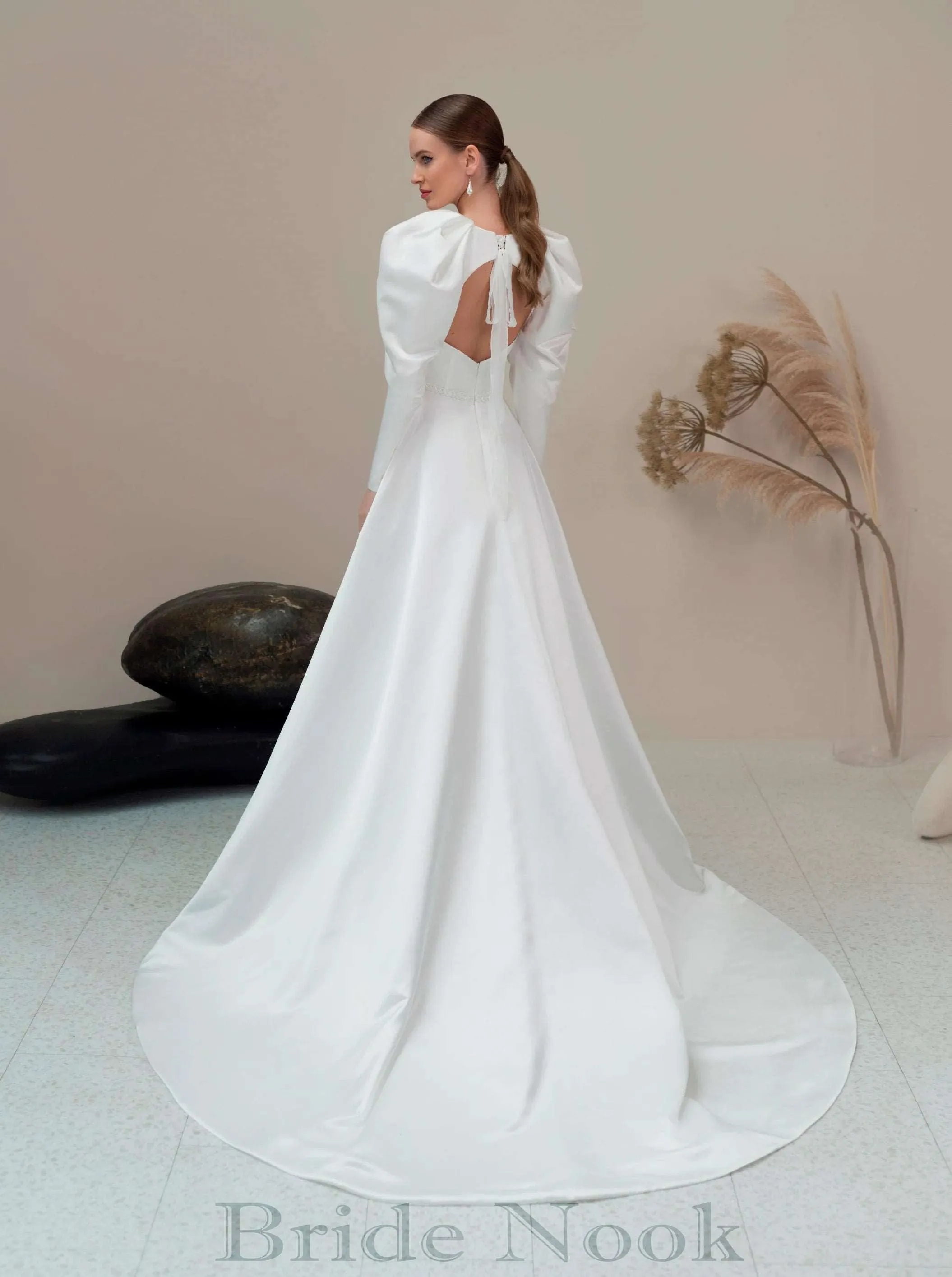 modest wedding dress | long sleeve gown  | Bride Nook