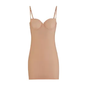 NAKED CONVERTIBLE SLIP DRESS | HONEY