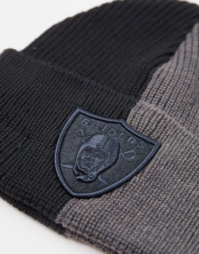 New Era Las Vegas Raiders Two Tone Cuff Beanie - Black/Grey Heather