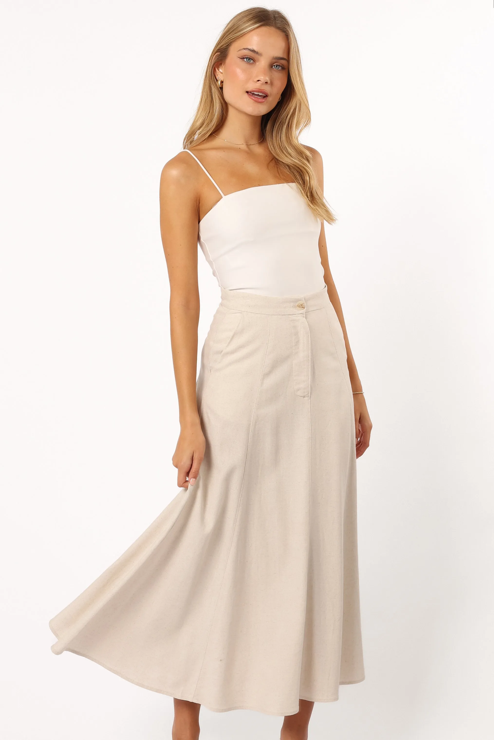 Odetta Maxi Skirt - Oatmeal