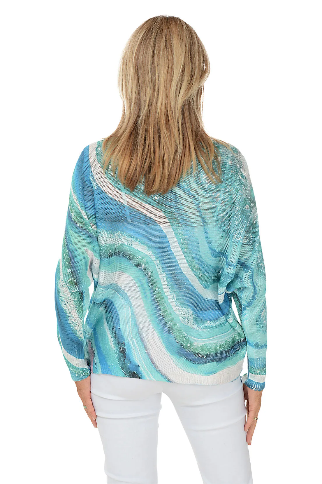 Ombre Waves Lightweight Sweater