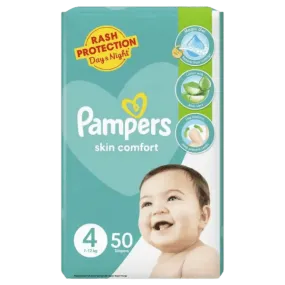 PAMPERS PANTS SKIN COMFORT SIZE 4 - 50 DIAPERS