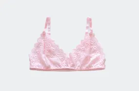 Petal Embroidered Lace Bra