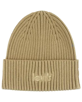 Poster Logo Beanie in Beige