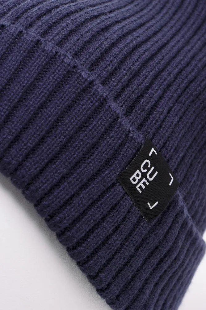 Rib Beanie Navy