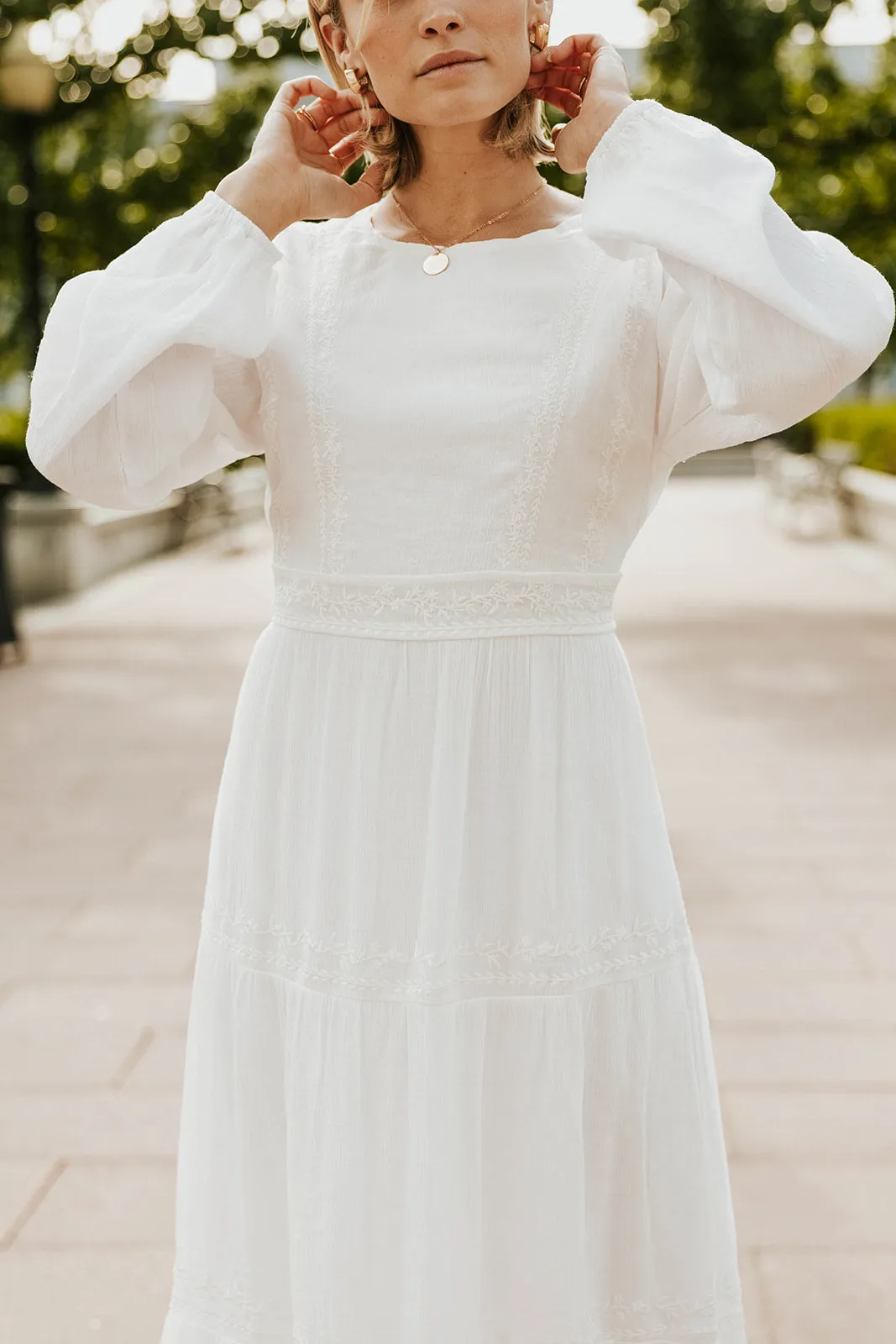 Rosalee Dress-White