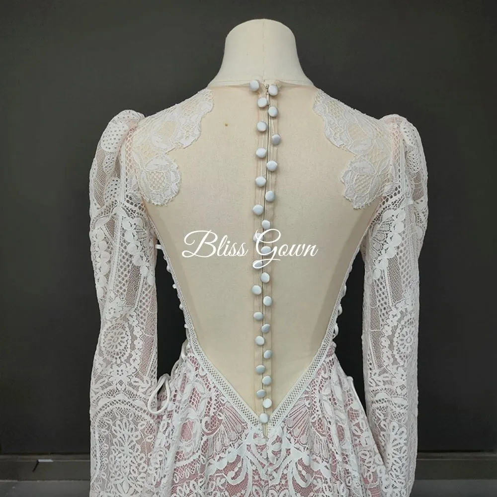 Ruched Boho Lace Fantasy