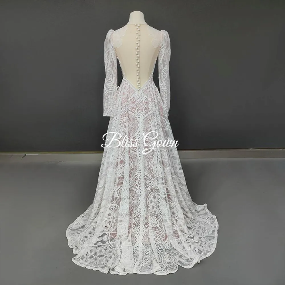 Ruched Boho Lace Fantasy