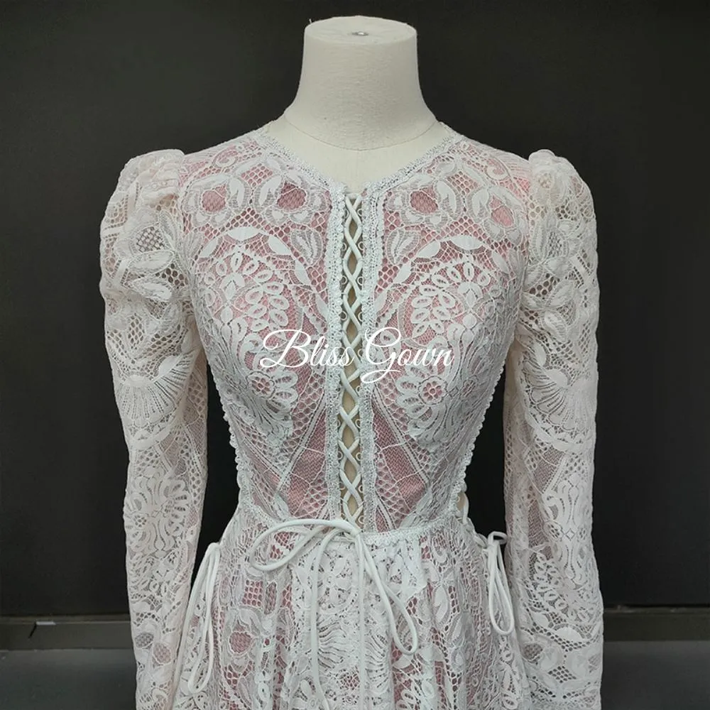 Ruched Boho Lace Fantasy