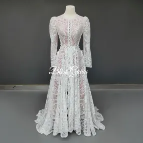 Ruched Boho Lace Fantasy