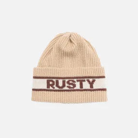 Rusty Residency Recycled Beanie - Oatmilk