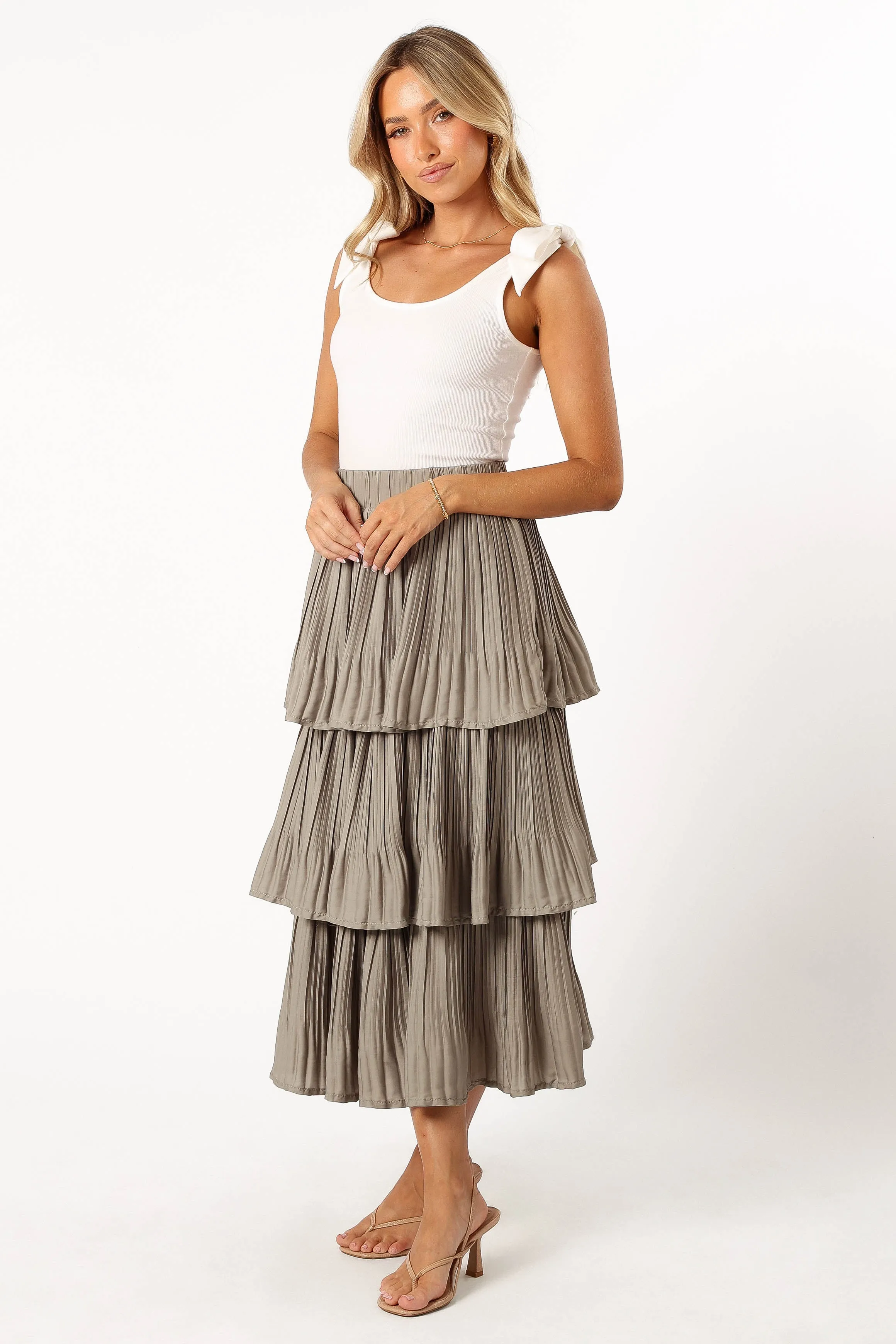 Rylan Maxi Skirt - Dusty Sage