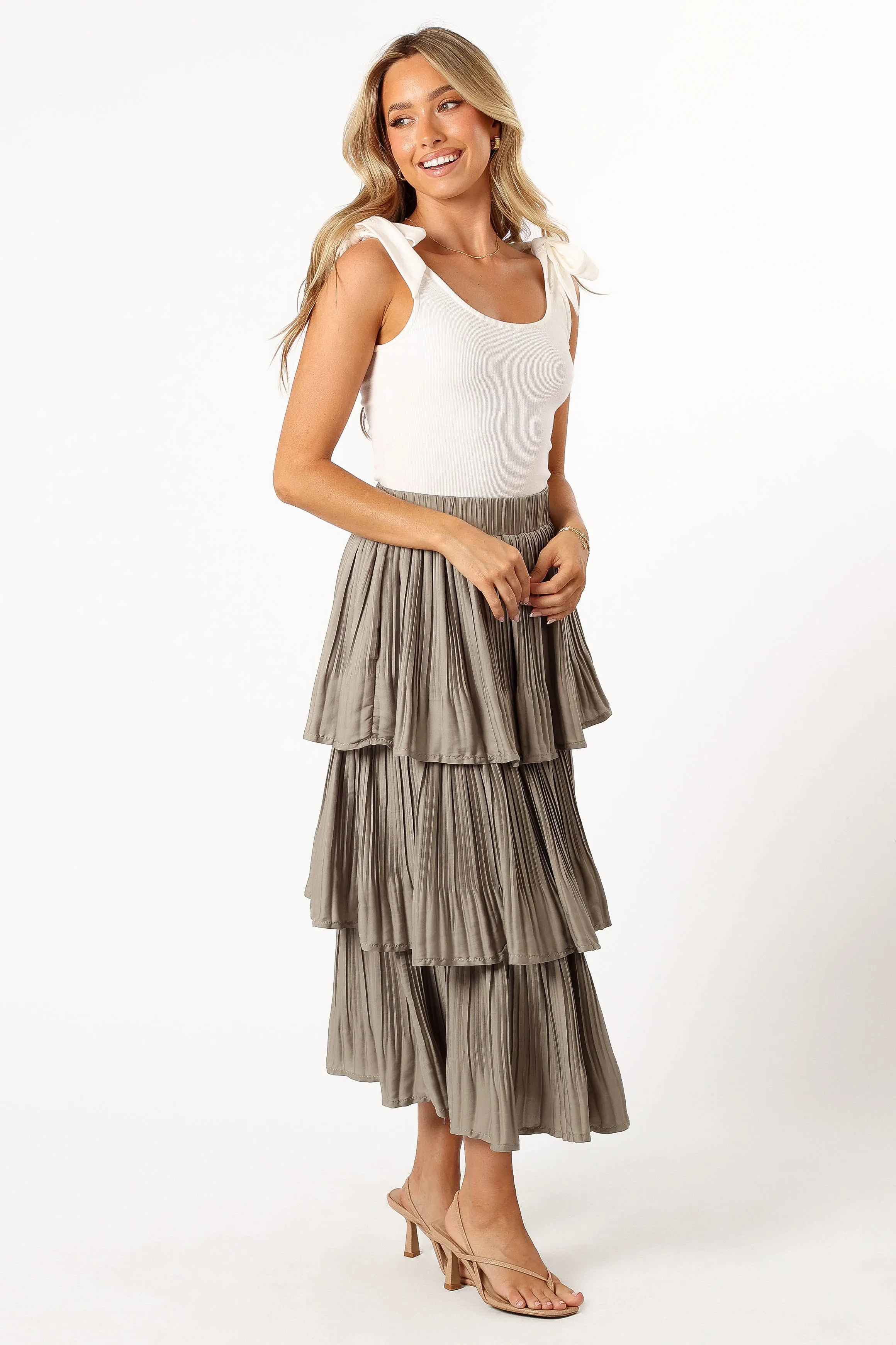 Rylan Maxi Skirt - Dusty Sage