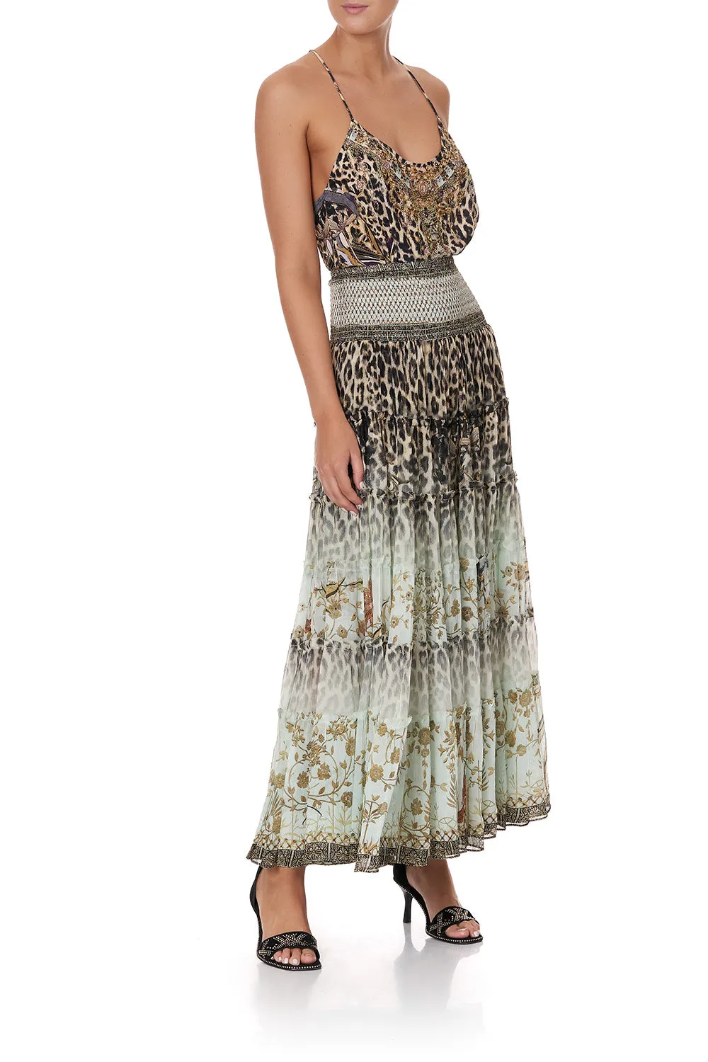 SHEER TIERED MAXI SKIRT NOMADIC NYMPH