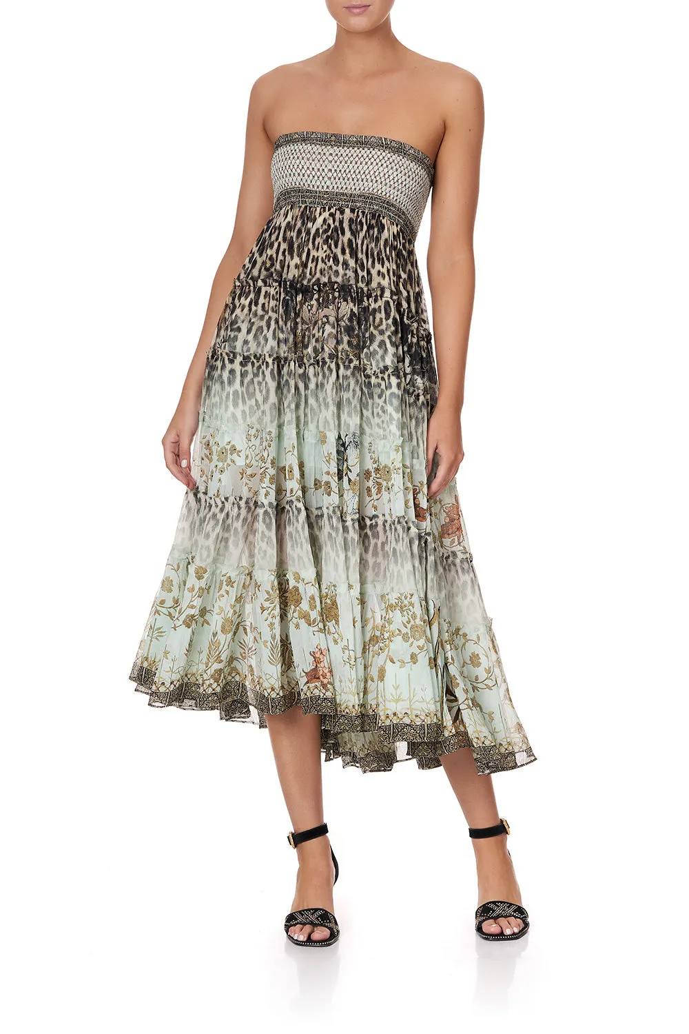 SHEER TIERED MAXI SKIRT NOMADIC NYMPH