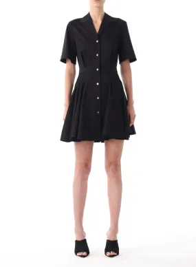 SHIRTDRESS W/ CIRCULAR GODET SKIRT