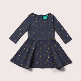 Shooting Stars Long Sleeve Spinny Dress