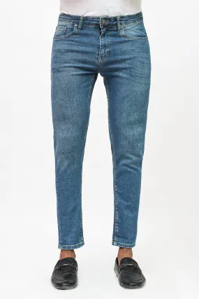 SLIM LEG DENIM JEANS LIGHT BLUE RANDOM