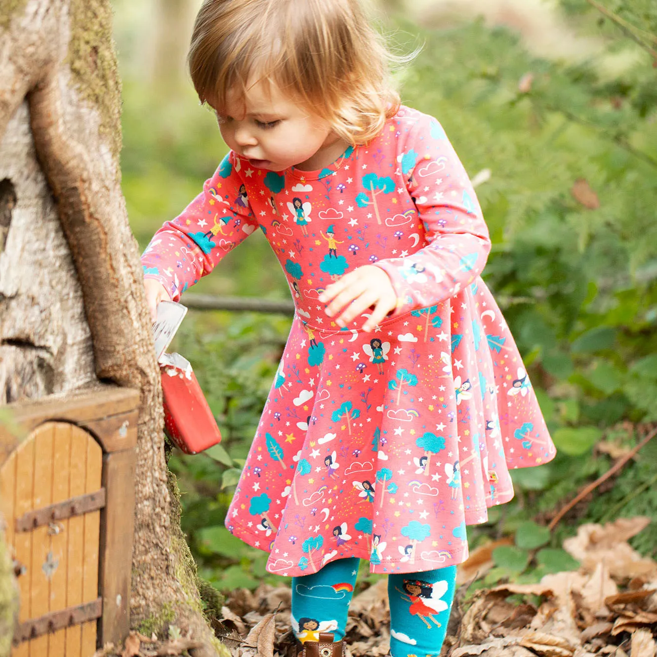 Sofia skater dress- pink pixie magic