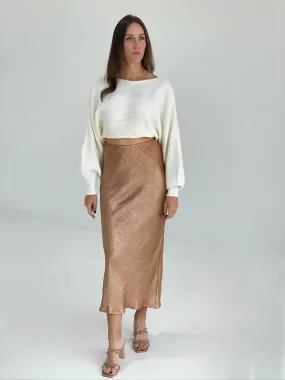 Stay Golden Maxi Skirt