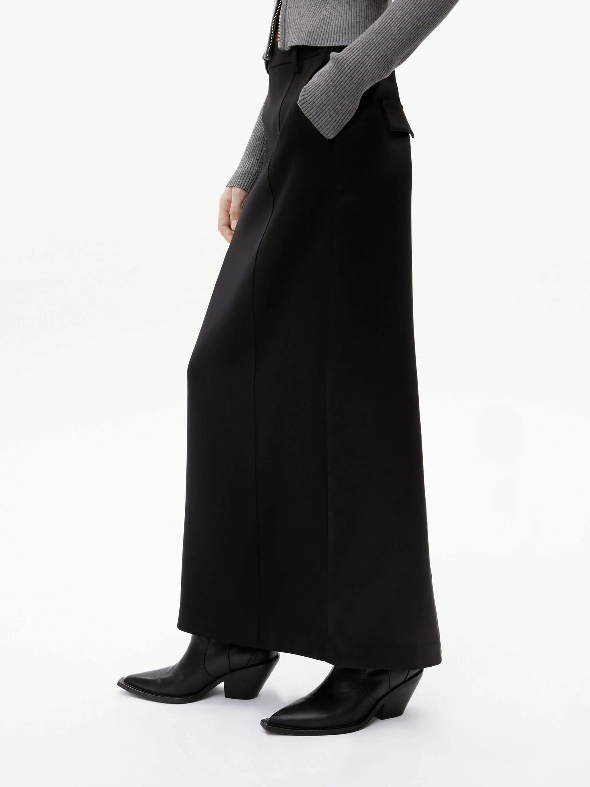 Straight Cut Maxi Skirt