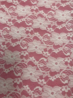 Stretch Lace - 58-inches Wide White Close-Out