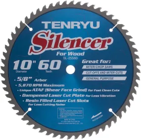 Tenryu SL-25560 Silencer-Series 10" Miter Saw Blade