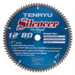 Tenryu SL-30580 Silencer-Series 12" Miter Saw Blade