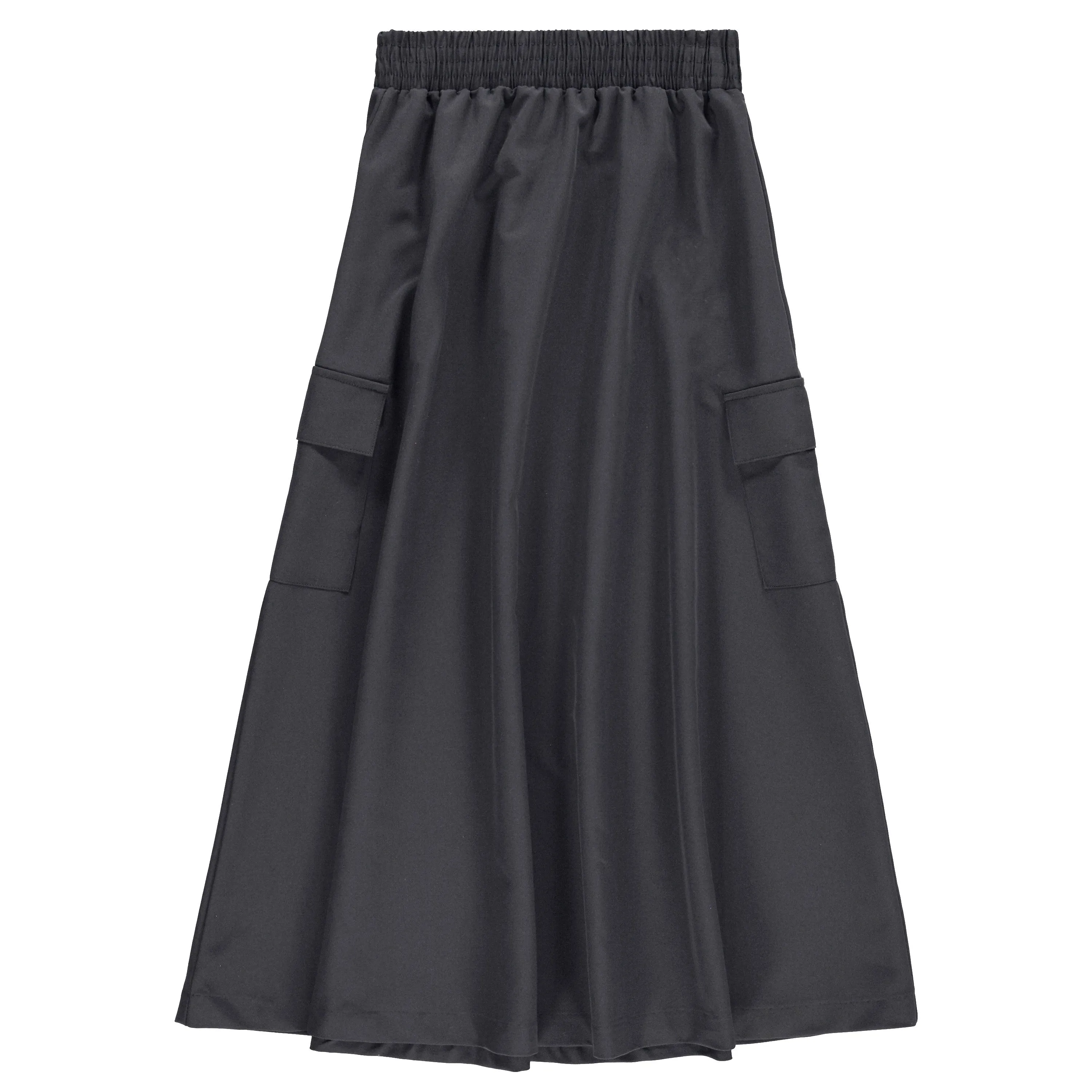 Terry A-Line  Midi and Maxi Length Skirt With Cargo Pockets