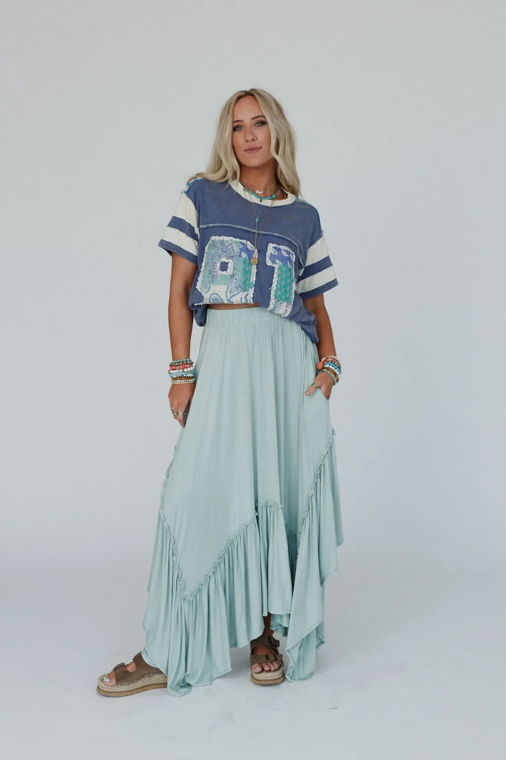 The Nest Forever Beauty Maxi Skirt - Pale Sage