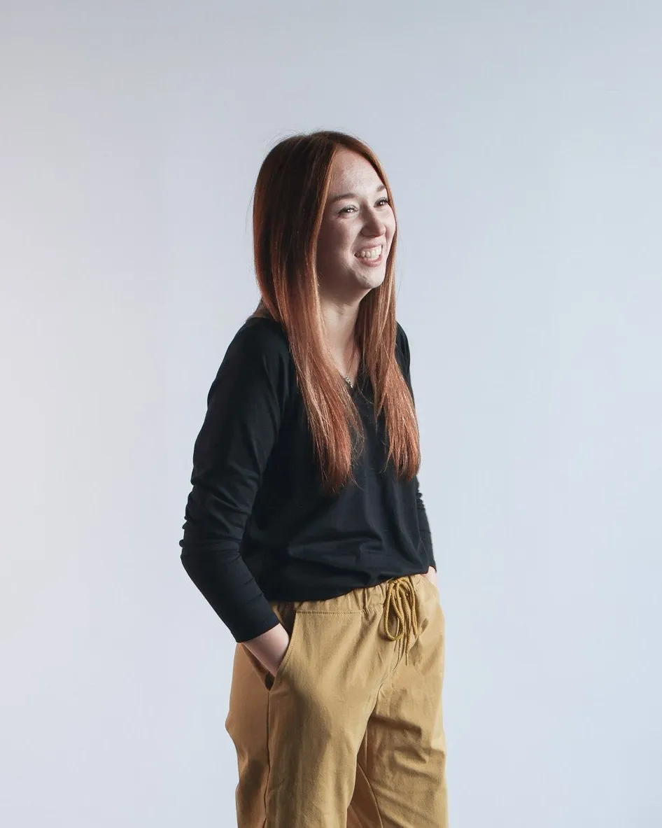 The Relaxed Organic Cotton Pant in Honey