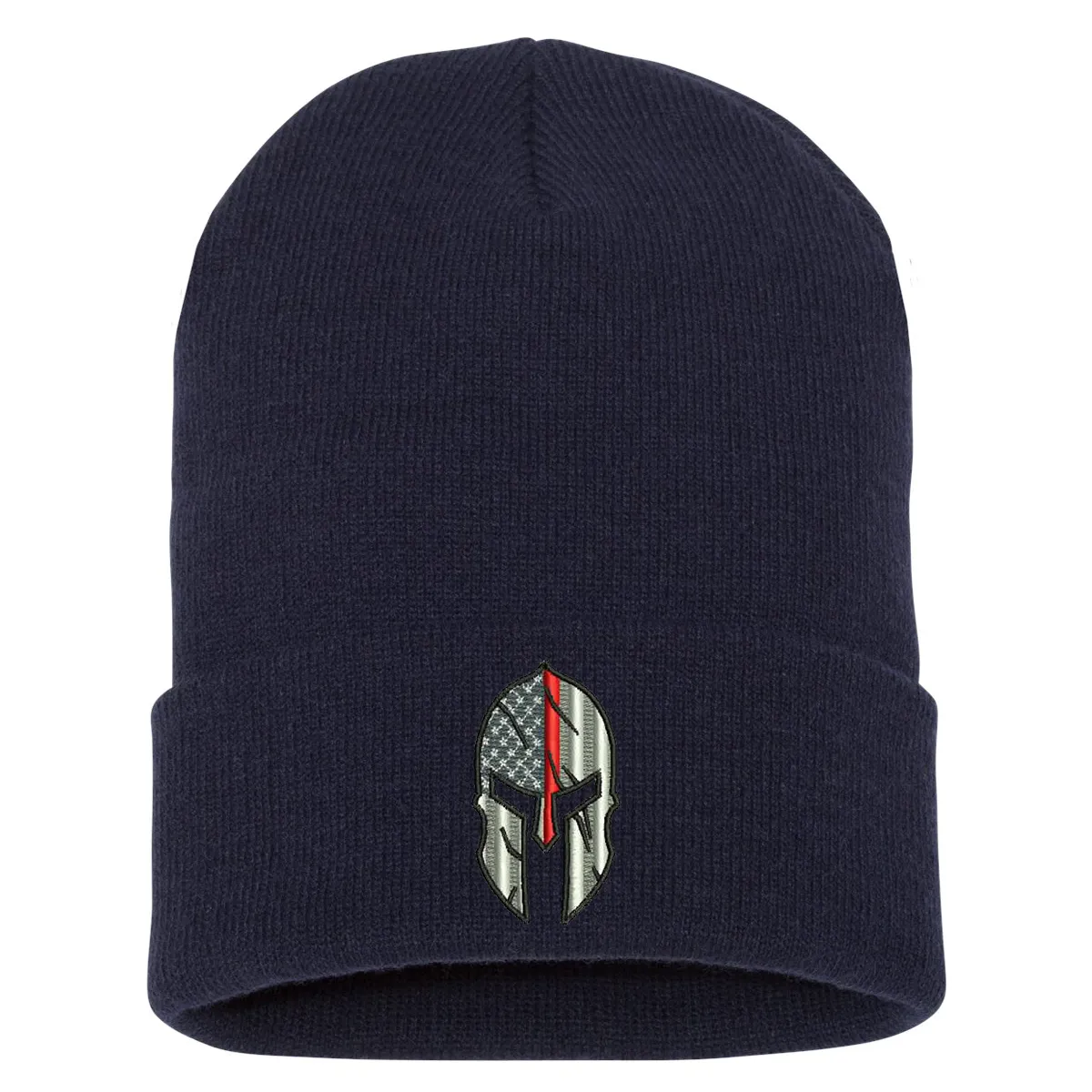 Thin Red Line Spartan Cuffed Beanie