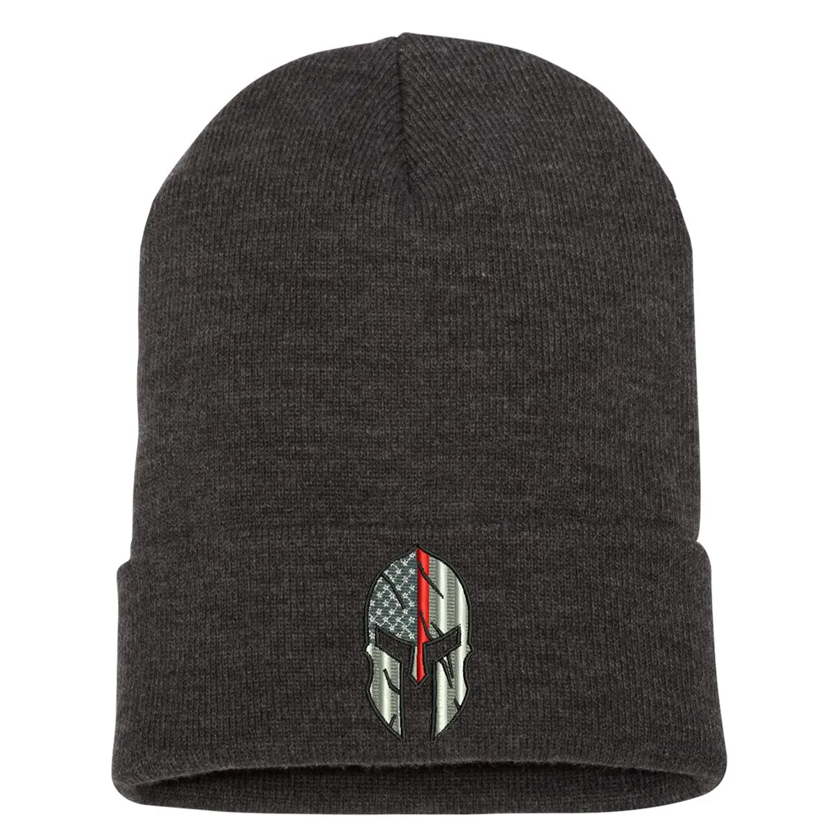 Thin Red Line Spartan Cuffed Beanie