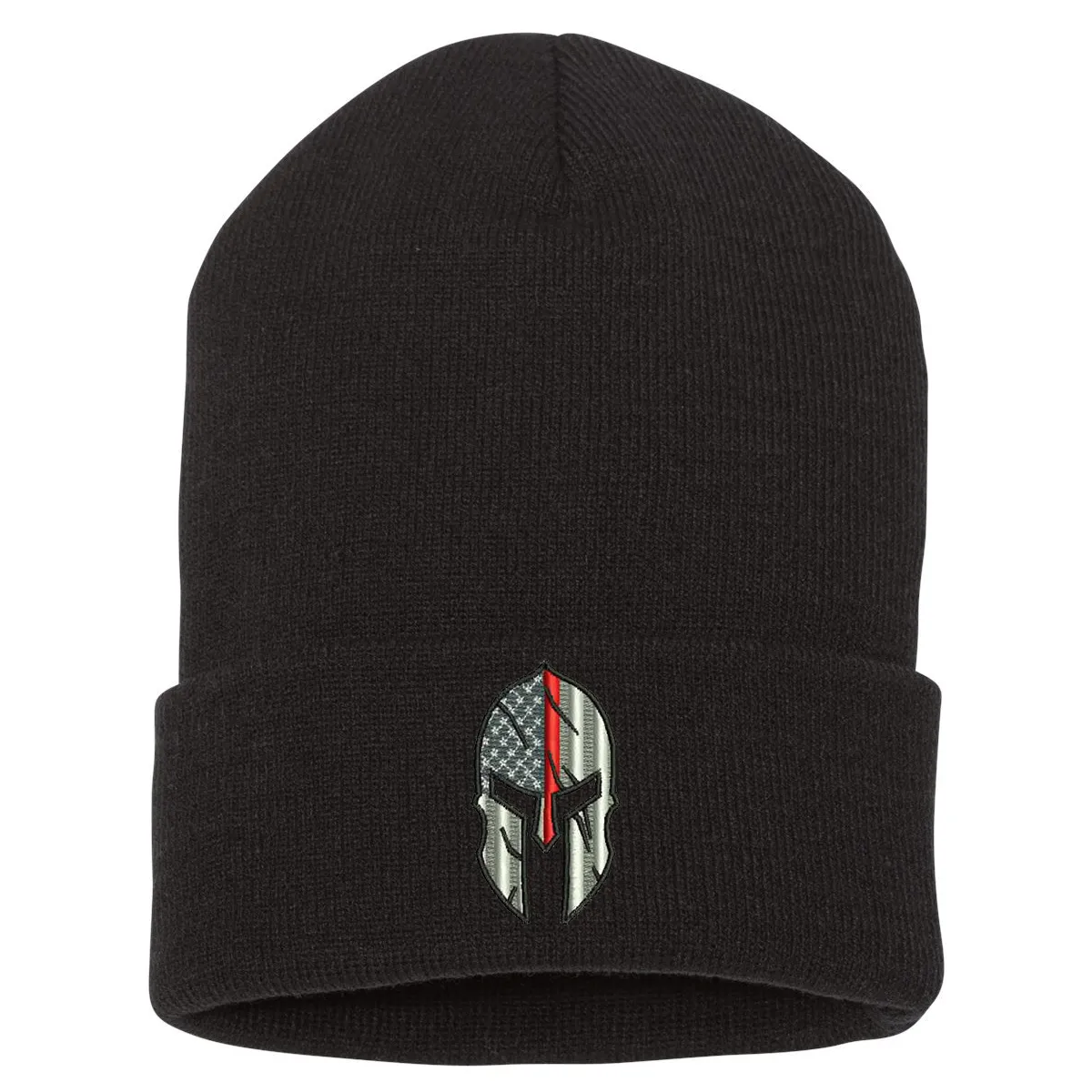 Thin Red Line Spartan Cuffed Beanie