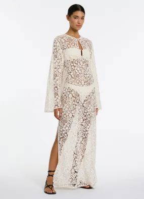 Velana Lace Maxi Kaftan - Cream