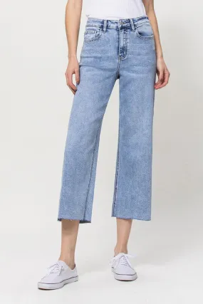 Vervet High Rise Crop Wide Leg Jeans