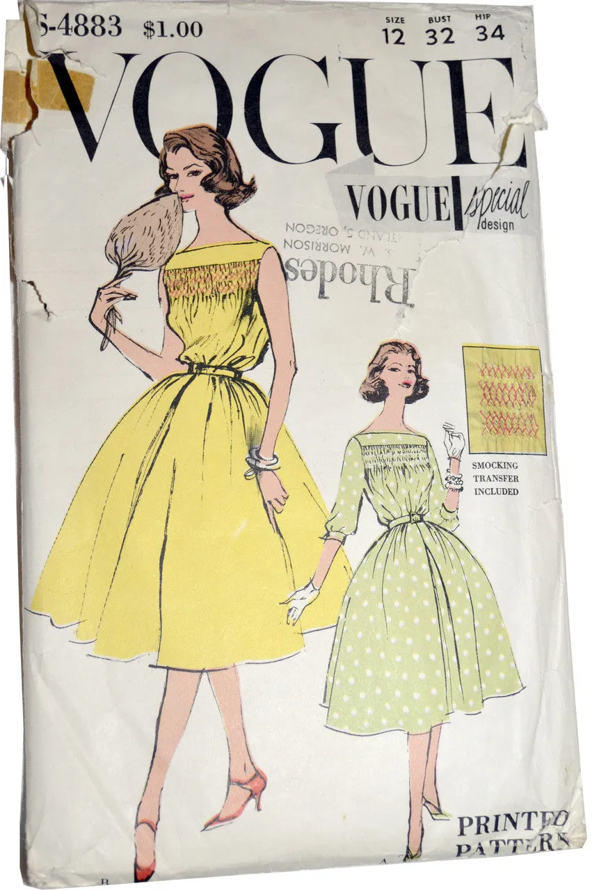 Vintage Vogue special design pattern S4883 party dresses