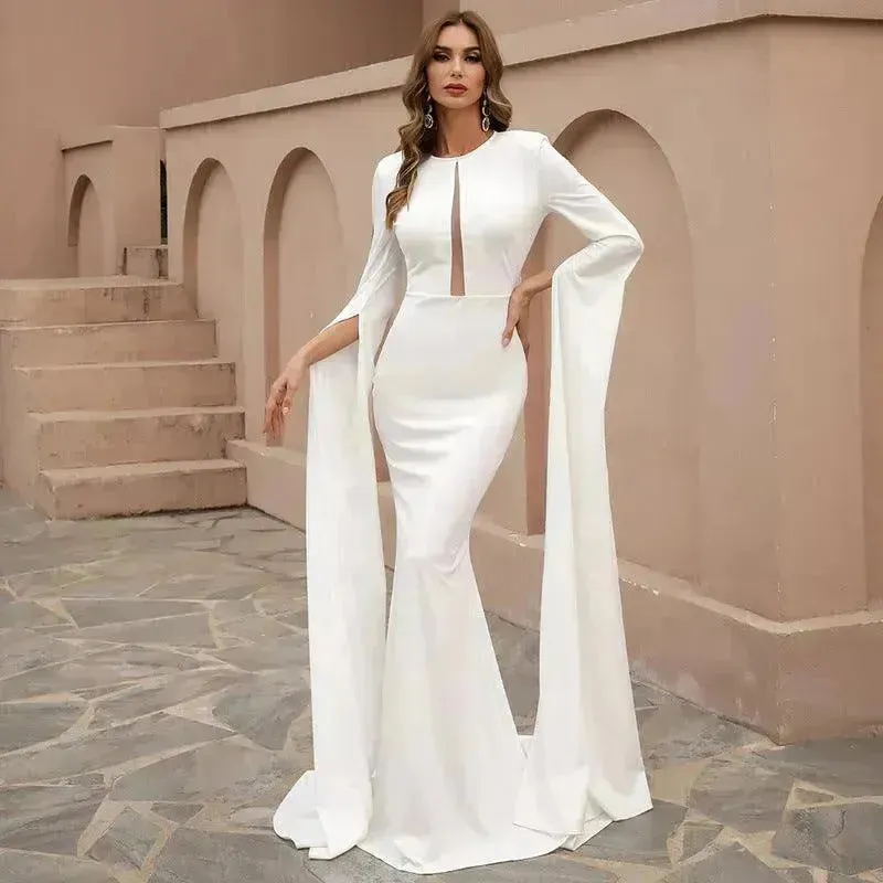 Women's European And American Long Skirt  Charming Mermaid Dress Skirt Women Wedding Guest Dress