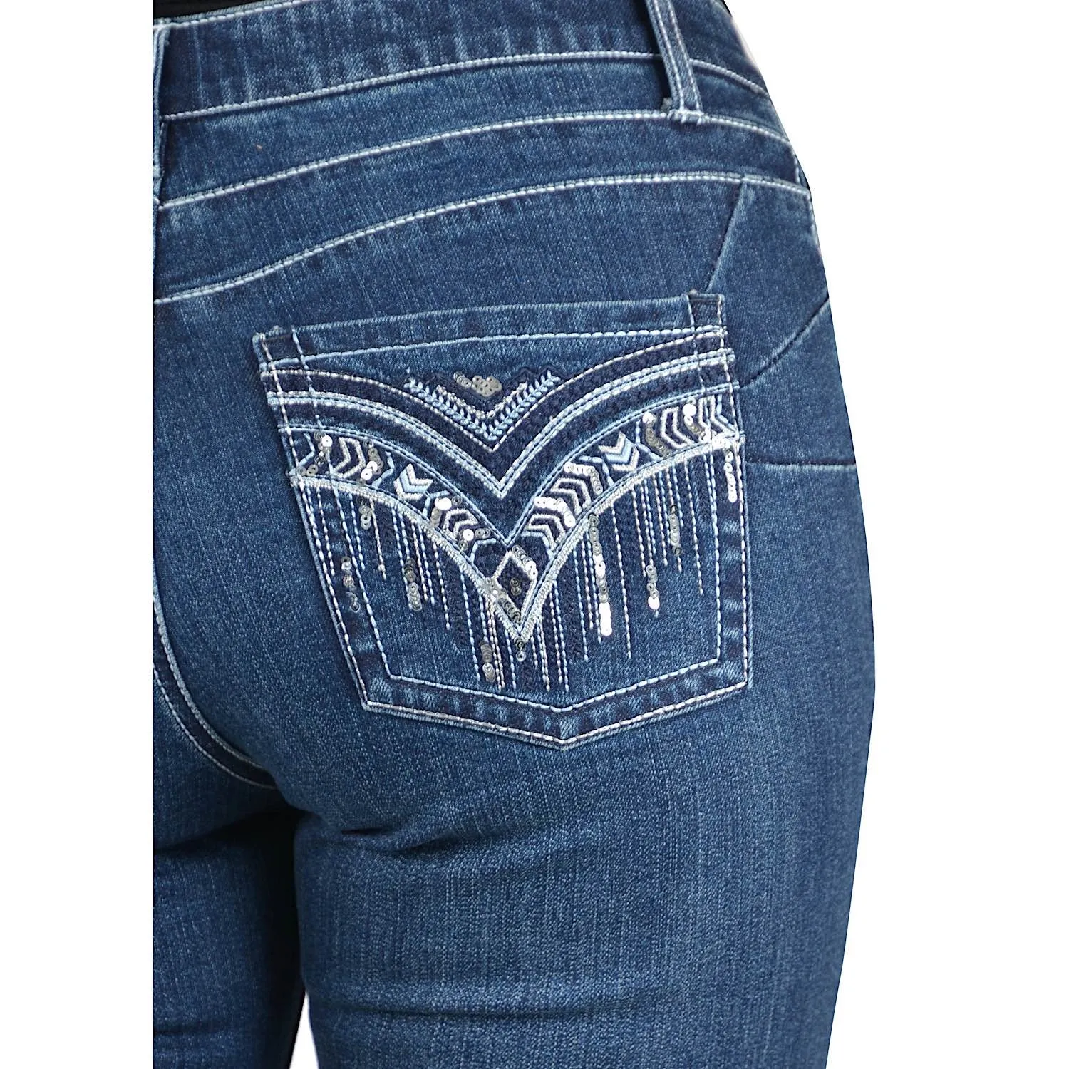 Wrangler Womens Windsong Jean - Q-Baby Booty Up Marine Blue